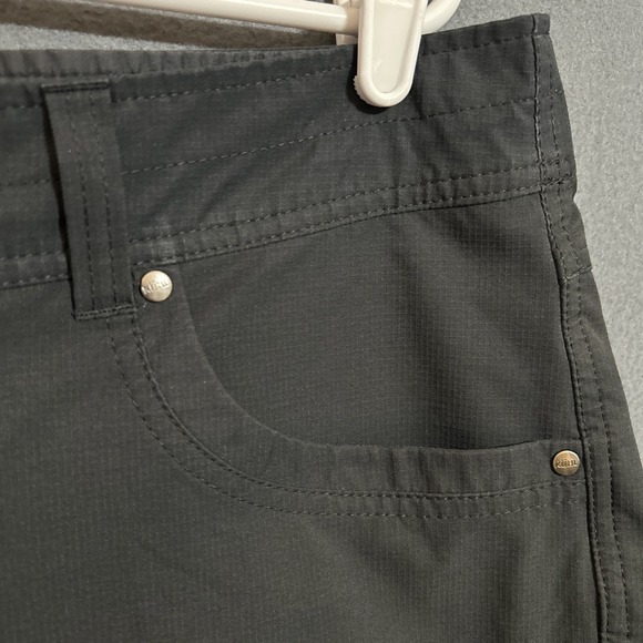 Kuhl Silencr Kargo Shorts Mens 35 Black Hiking Outdoors Stretch Travel Logo - Picture 3 of 10